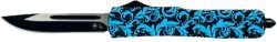 TEMPLAR KNIFE SLIM OTF MAIDEN - TEAL 3.1" BLACK DROP POINT