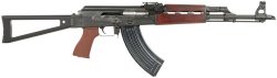 Zastava Arms Usa ZR7762RTF ZPAPM70  7.62x39mm 30+1 16.30" Black Chrome Lined Steel Barrel, Black Serbian Red Wood Handguard, Black Synthetic Folding Triangle Stock, Black Synthetic Grip