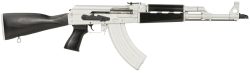 Zastava Arms Usa ZR7762CSB ZPAPM70  7.62x39mm 30+1 16.30" Black Chrome Lined Steel Barrel, Silver Receiver, Black Polymer Handguard, Fixed Dark Walnut Synthetic Stock