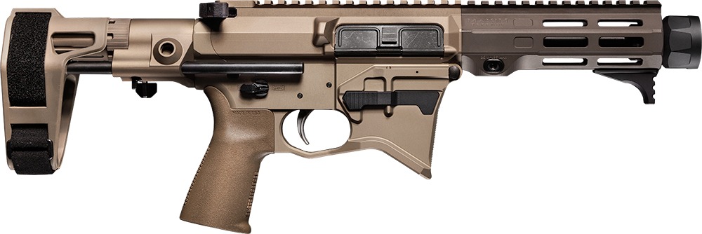 Maxim Defense  MD9 905 CQB 9mm Luger 5.50" Black Nitride Threaded Barrel, Arid Brown Anodized Aluminum Receiver w/Picatinny Rail, M-Rax/M-Slot Handguard, Arid Brown Polymer Maxim CQB Brace, Arid Brown - Maxim Defense